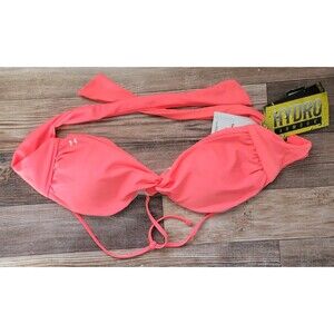 Under Armour Women's Size Xl Bikini Top Bra Brilliance Coral Tie Back NWT